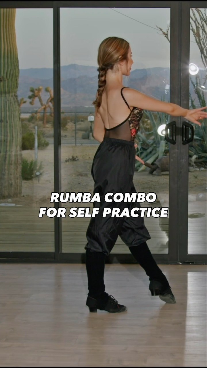 Rumba combo for self practice, to train change of directions on the ...