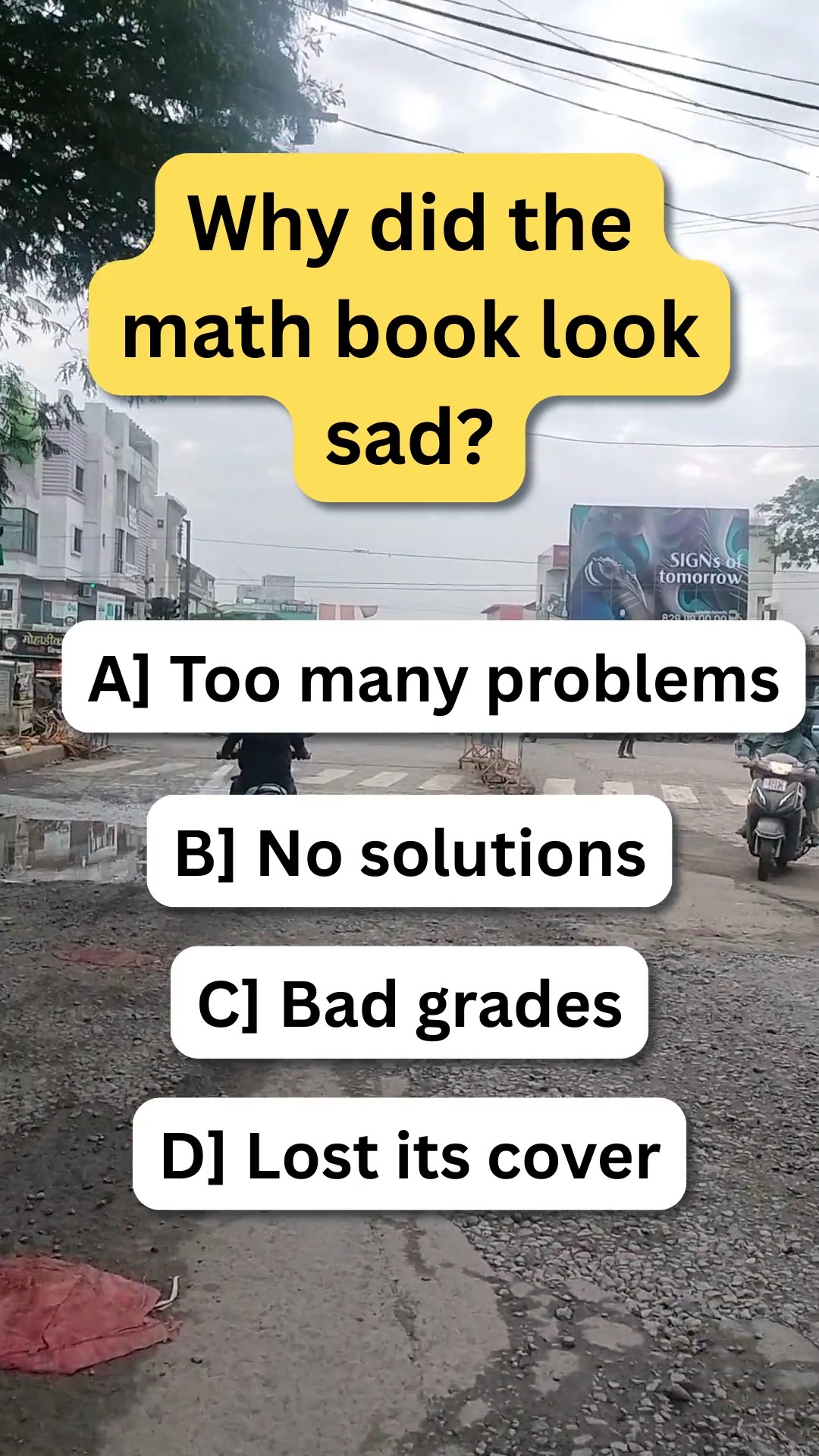 Why did the math book look sad? #brainteaser #riddles | Nikhil's ...