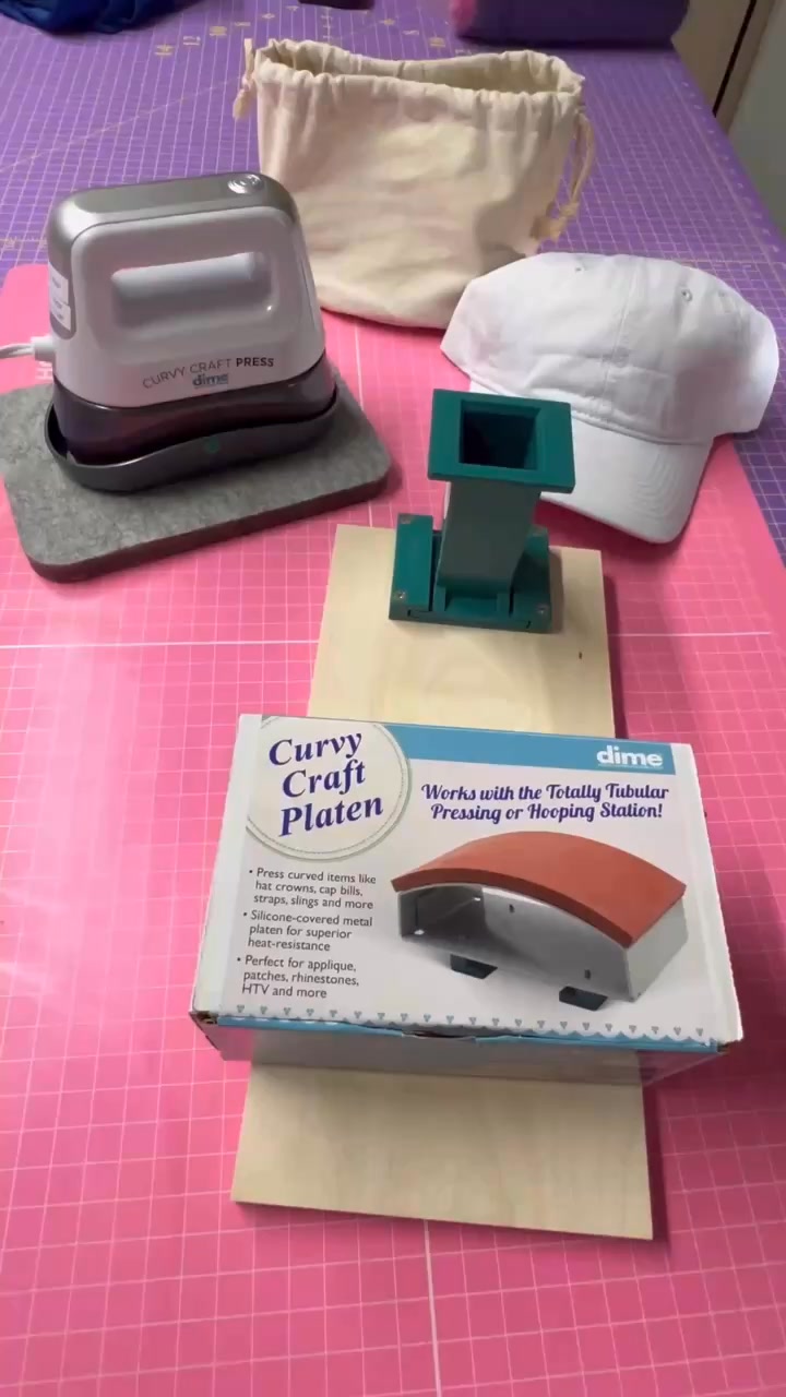 I love how easy and fast it is to put a patch on a hat using the dime ...
