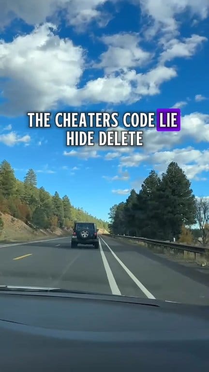The Cheater's Code: Lie, Hide, Delete #cheating #relationship #fbreels ...