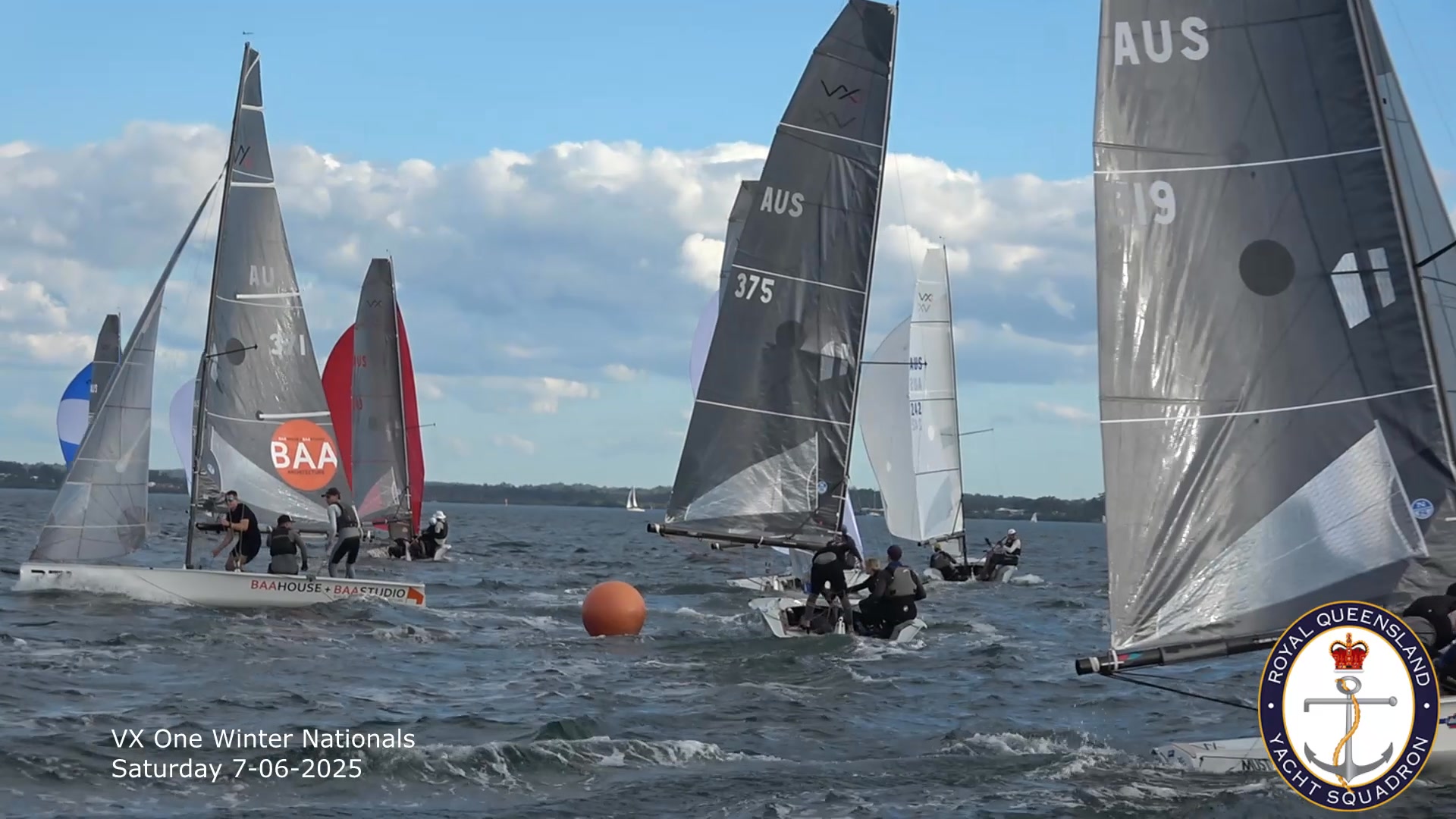 When the wind came up the action was at the top mark ! VX One Winter ...