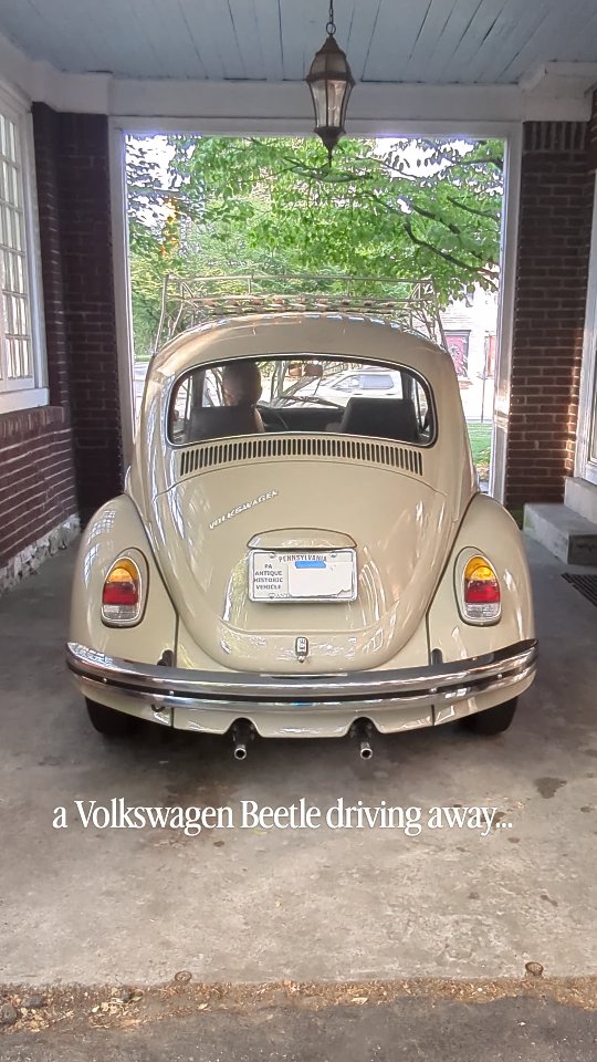 69 VW driving away. 🤩 That's it. That's the post. | The VW Virgin
