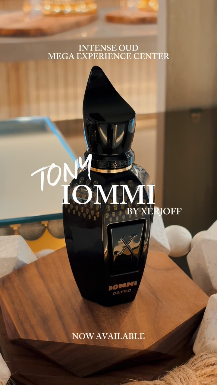 Tony Iommi Deified by Xerjoff is now available at Intense Oud Mega Experience Center., Step into a fragrance that embodies boldness, depth, and rock-inspired sophistication. Tony Iommi Deified opens