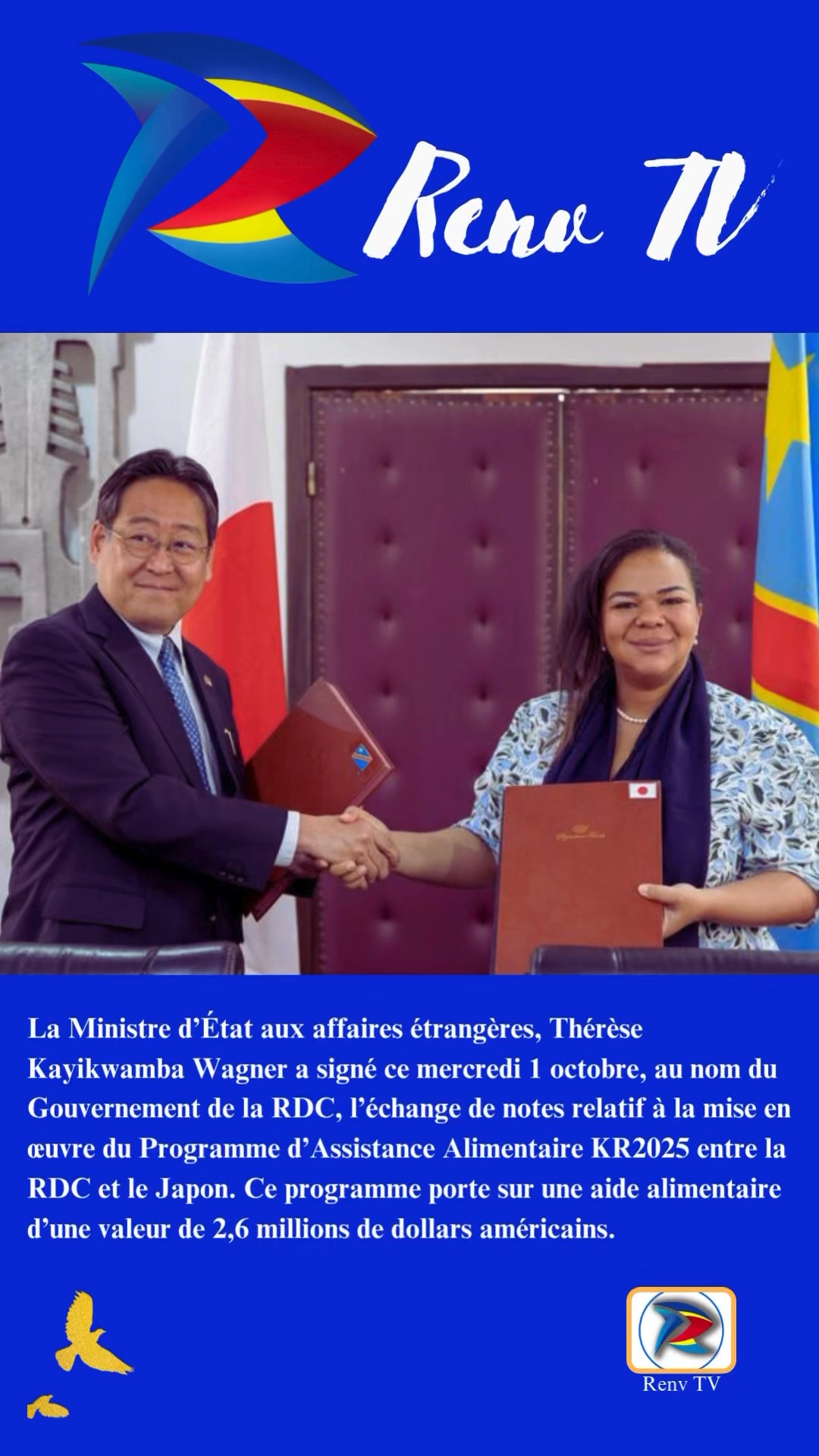 #RDC #JAPON La Ministre d’État aux affaires étrangères, Thérèse ...