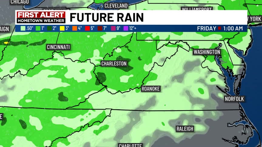 We're giving you the First Alert about more rain and storms heading our ...