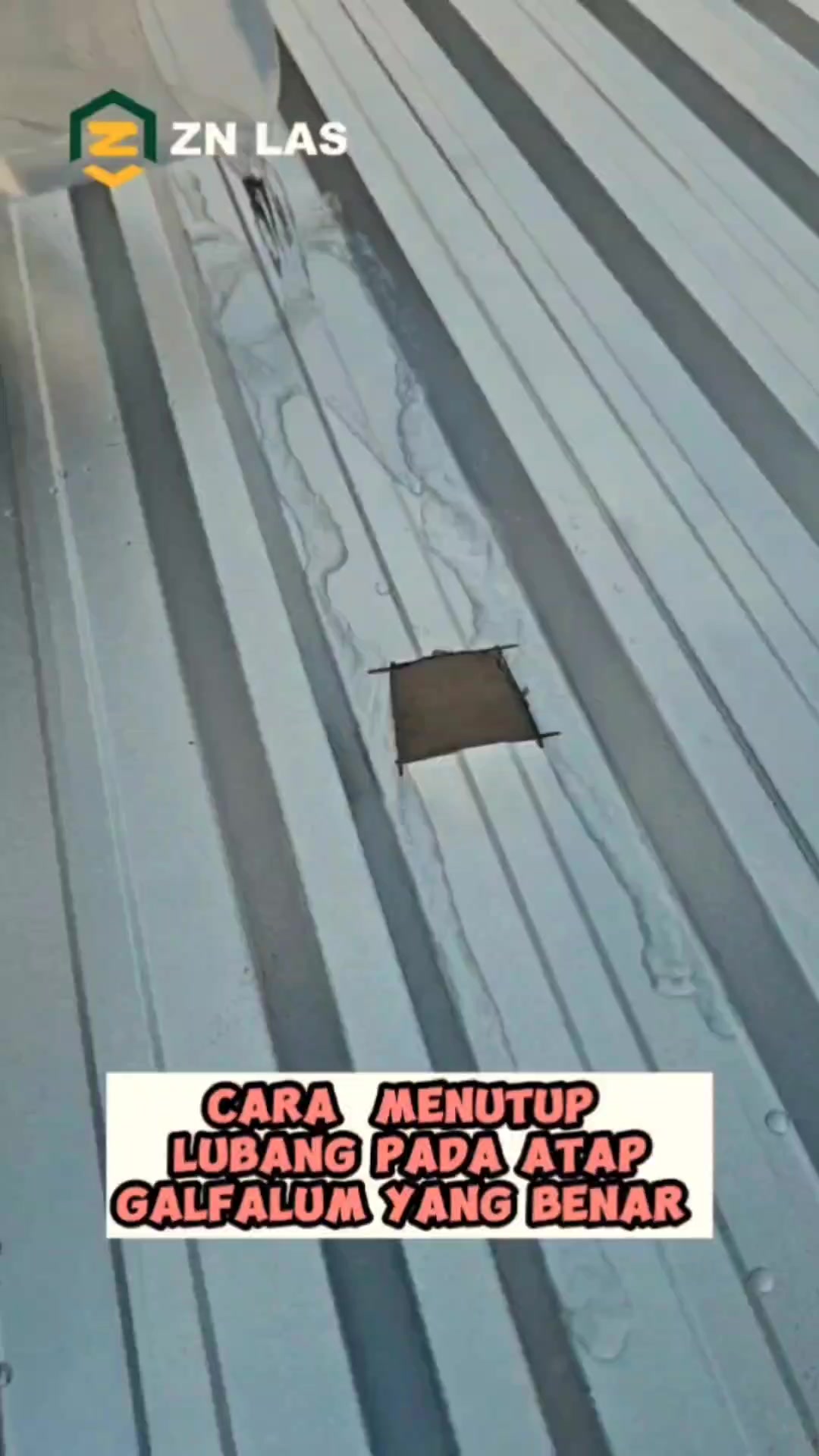 Berbagi trik menutup lubang atap spandek #idea #crafts #asmr #welding # ...