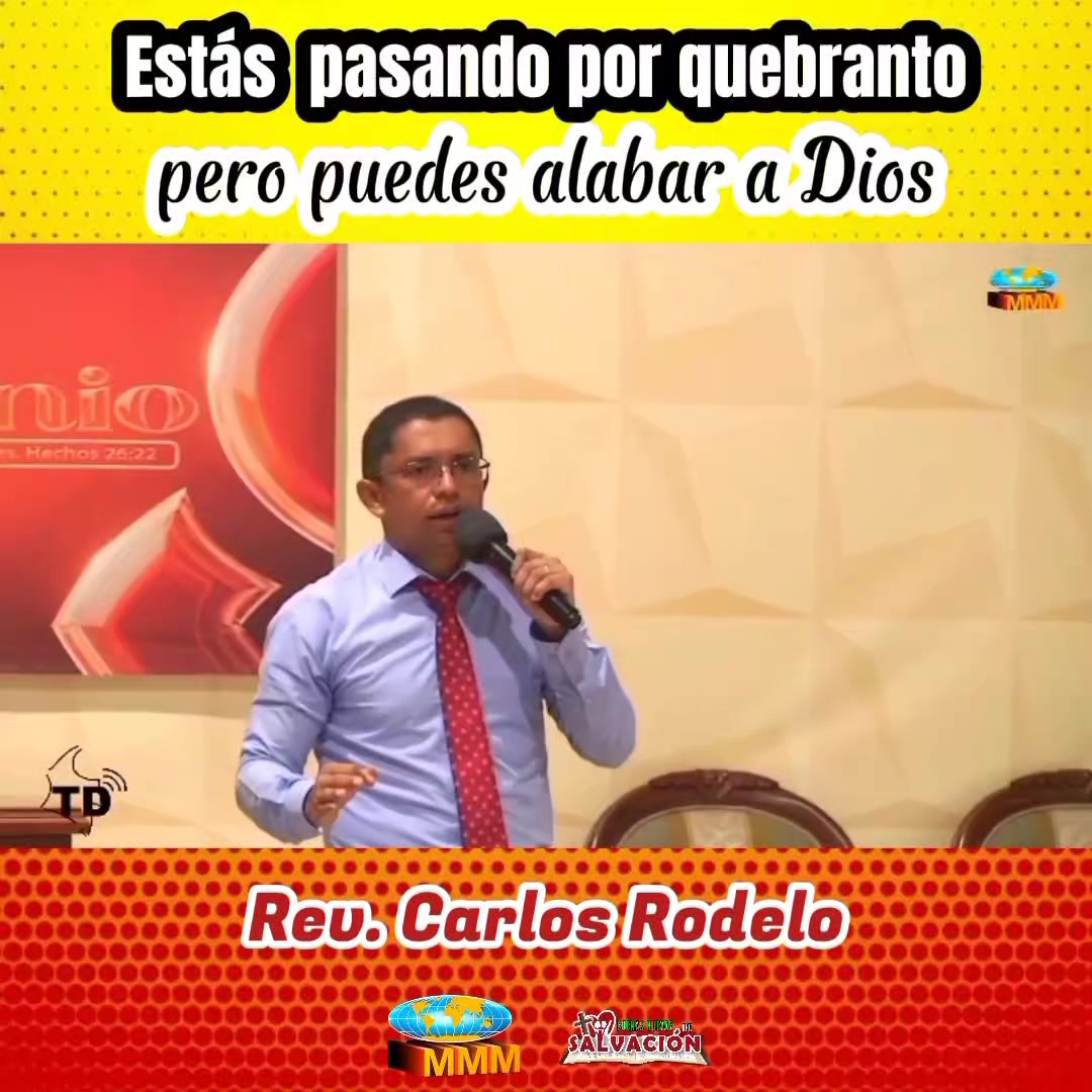 Estas pasando por quebranto, pero puedes alabar a Dios/ Pastor Carlos ...