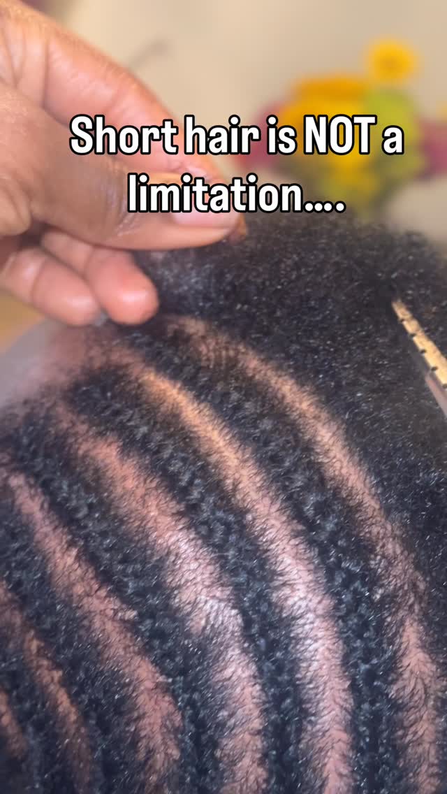 38/365 Very short hair? No problem. This is 2hand cornrows (didi) on ...