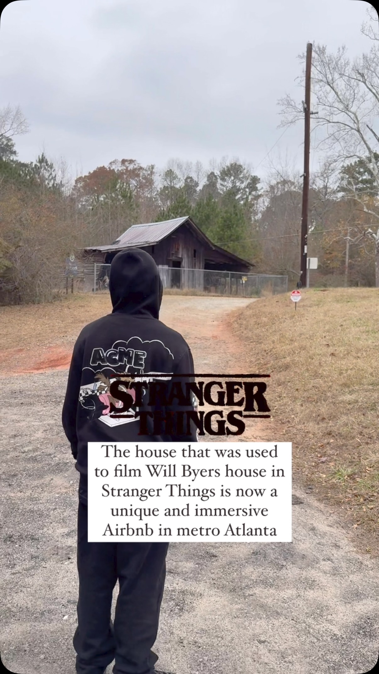To be fair just the exterior of this house was used to film Will Byers ...