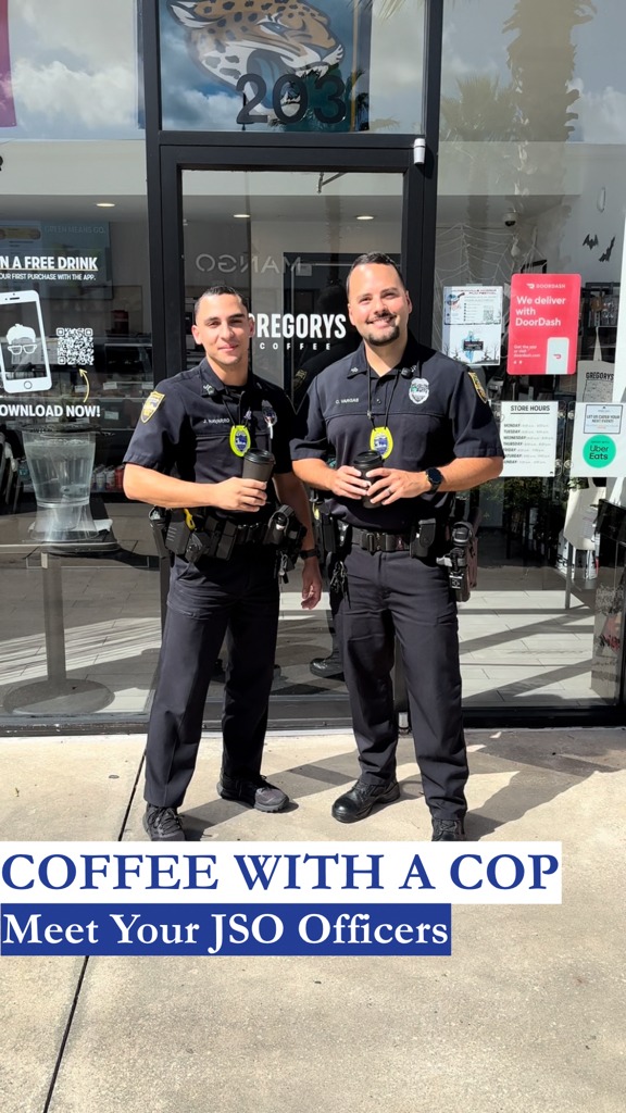 𝐂𝐨𝐟𝐟𝐞𝐞 𝐰𝐢𝐭𝐡 𝐚 𝐂𝐨𝐩 ☕ Join your #JSO officers on Tuesday, October 21st ...