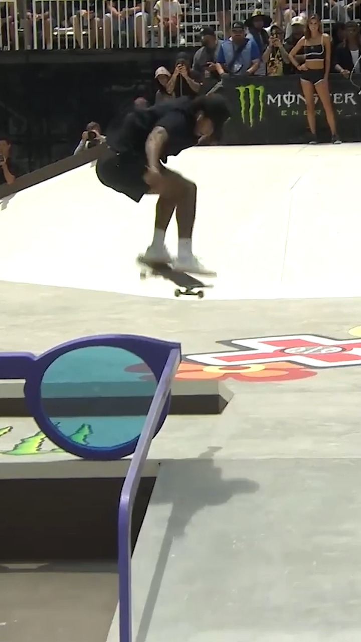 By winning Monster Energy Men's Skateboard Street Best Trick