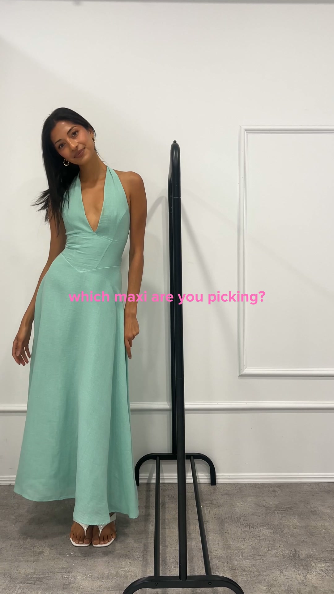 ally fashion green dress The maxi we can't get enough of ✨ Mint or polka dot?, #allyfashion #maxidress #springfashion #ootd | Style:ST3239D