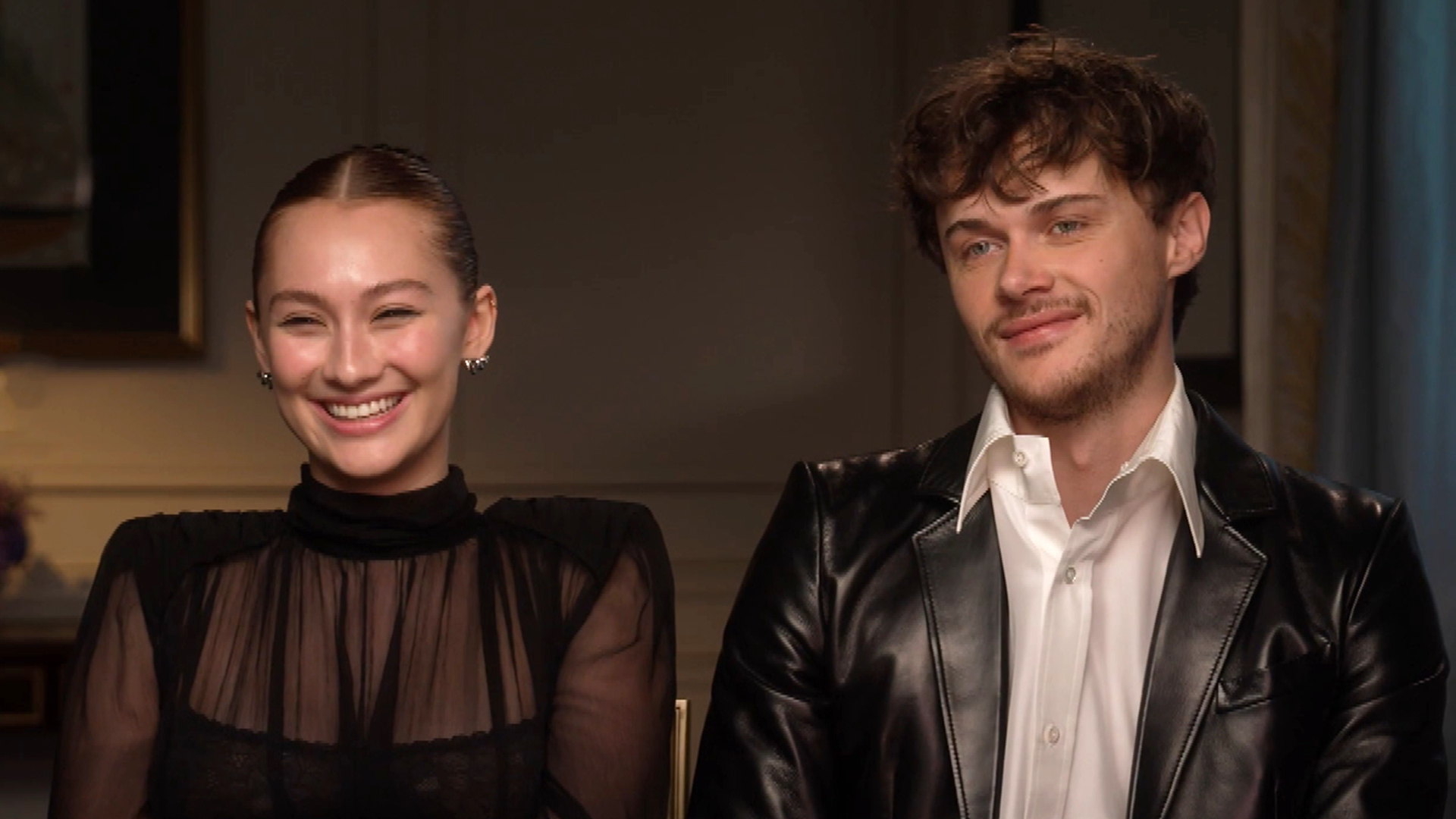 Lola Tung and Christopher Briney sit down in Paris to react to the last ...