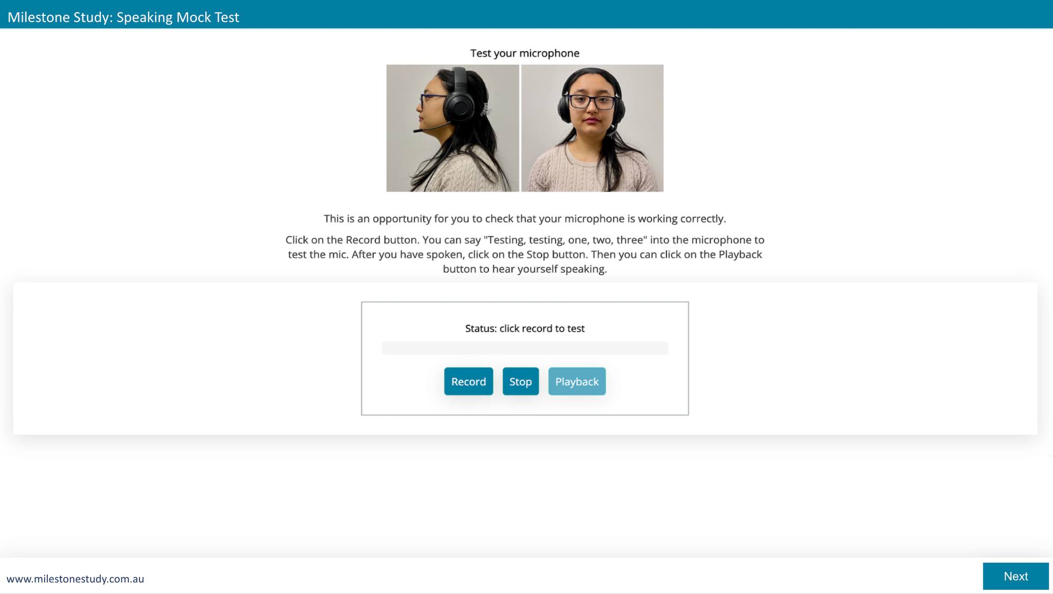 Speaking Mock Test 1 (New Format) Milestone Study PTE PORTAL: www ...