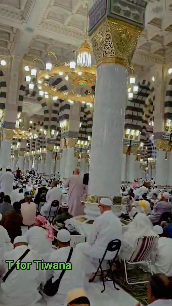 مسجد نبوی شریف سے جمعۃ المبارک کی اذان اور خوبصورت مناظر اللہ رب العزت