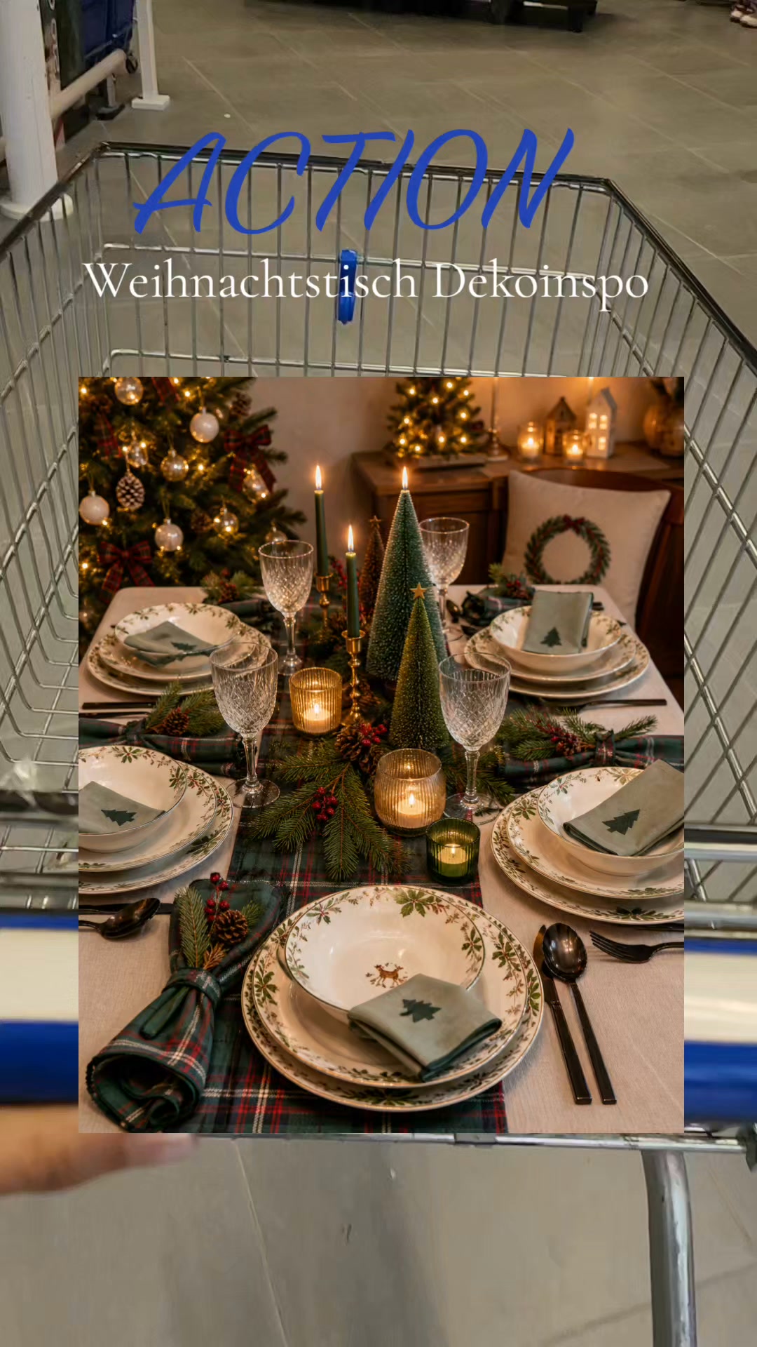 tischläufer action Rennt zu ✨️🎄 Action hat dieses Jahr einfach die schönste Weihnachtstafel 😍, 😍🎄✨ Teller, Schalen, & Servietten – alles so wunderschön aufeinander abgestimmt! 🤎💚❤️, Was sagt ihr: Muster:Traummond (blau)