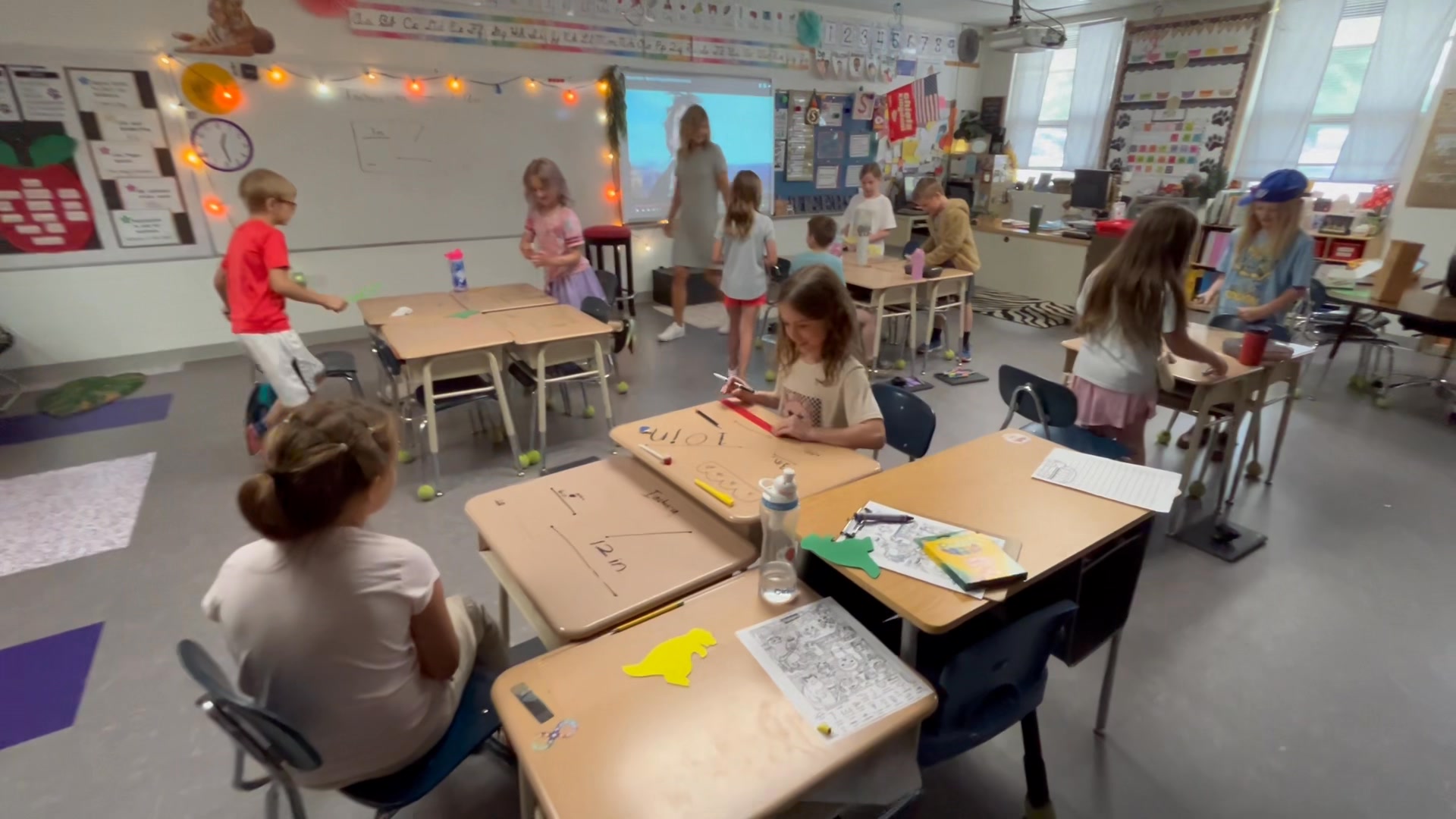 Keeping them moving & measuring in Mrs. Shoop’s class today! | Green ...