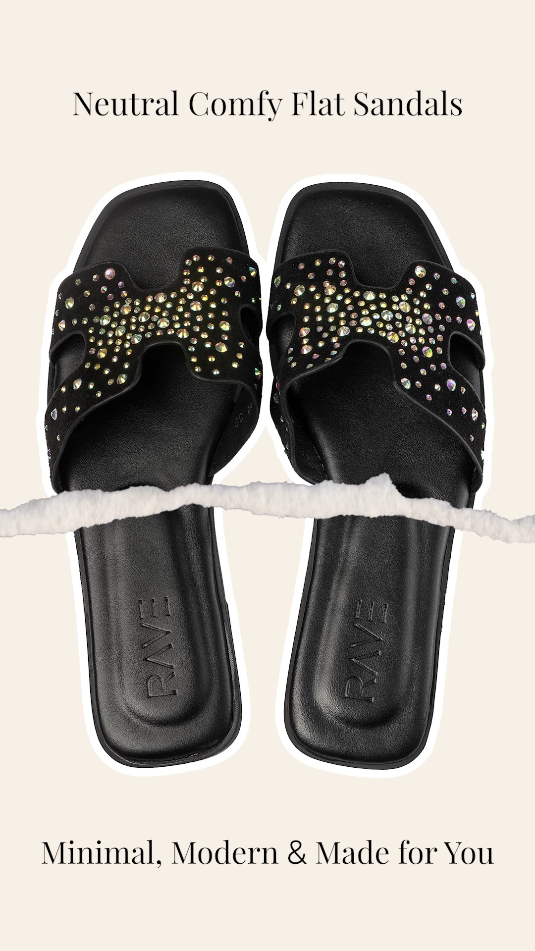 Neutral Comfy Flat Sandals. Minimal, Modern & Made for You Visit here ...