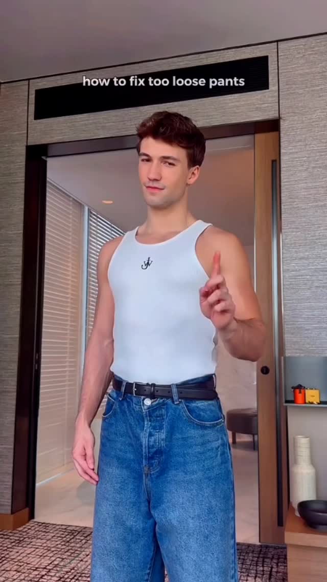 Loose Pant Hacks | Easy way to wear loose pant! 👖 🎥 @noahaltink ...