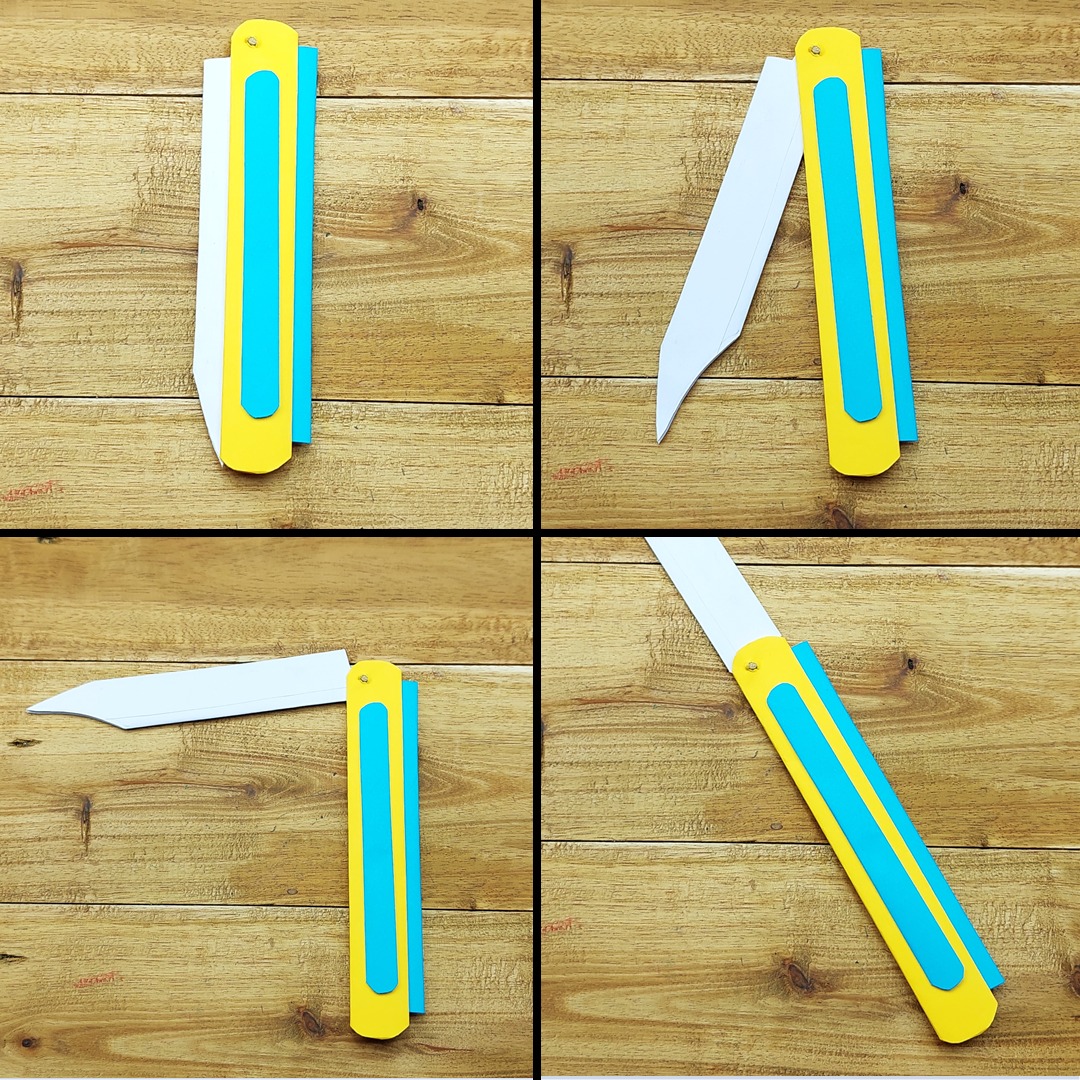 Learn how to make a foldable paper knife - step by step. Most amazing ...