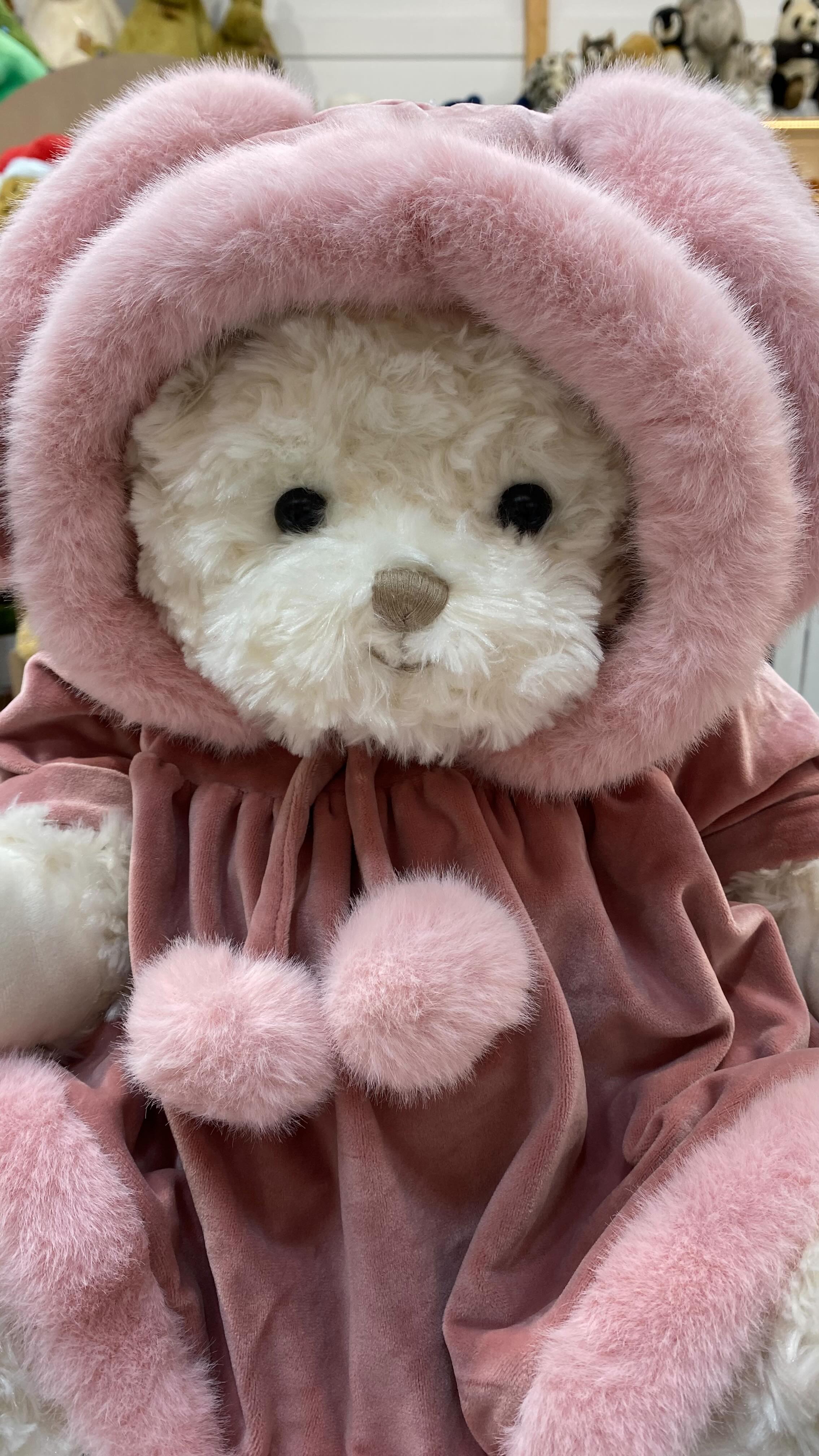 A closer look at the adorable limited edition ELLIE bear from our