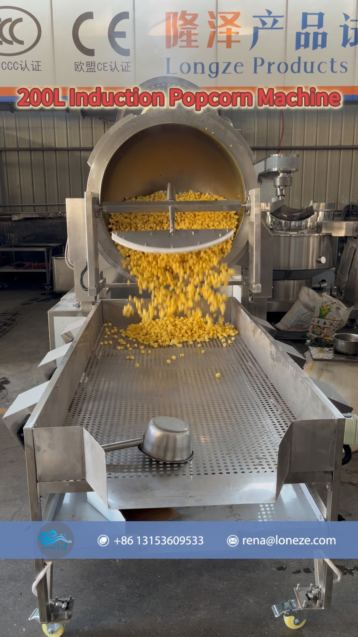 This popcorn machine can produce any flavored popcorn directly,no need ...