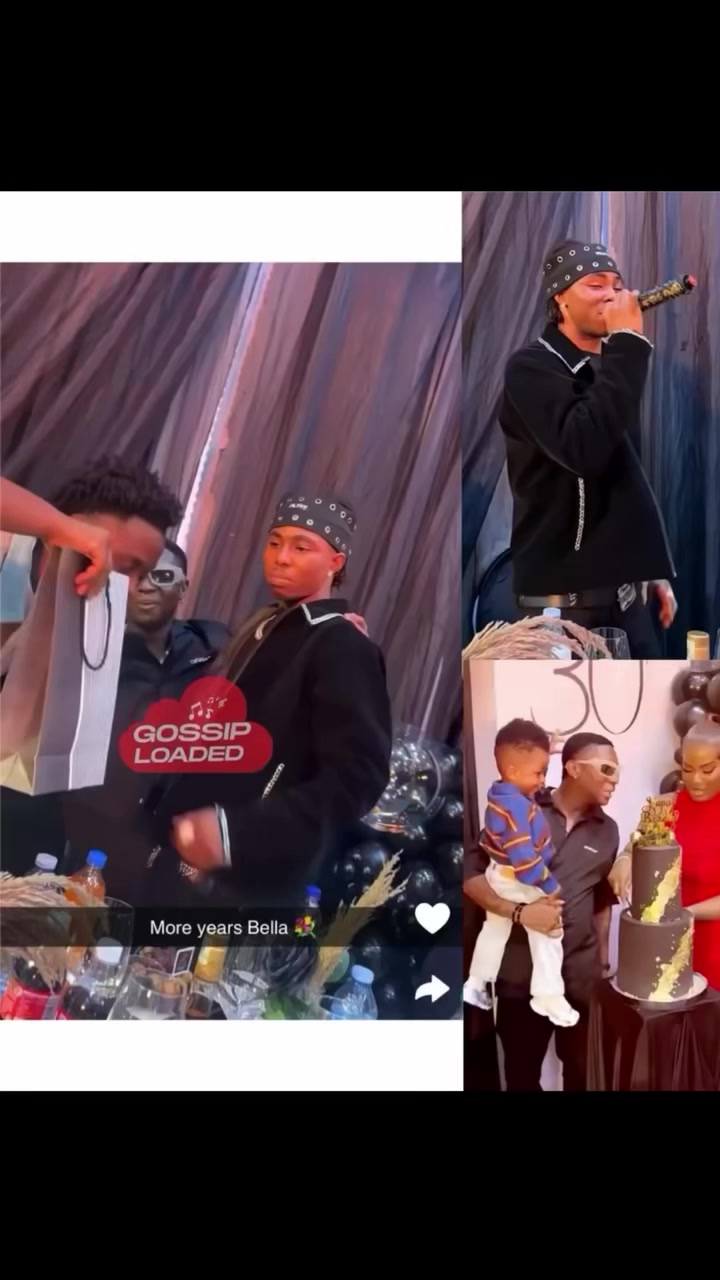 Fola at his record label boss, Bella Shmurda, 30th birthday celebration ...