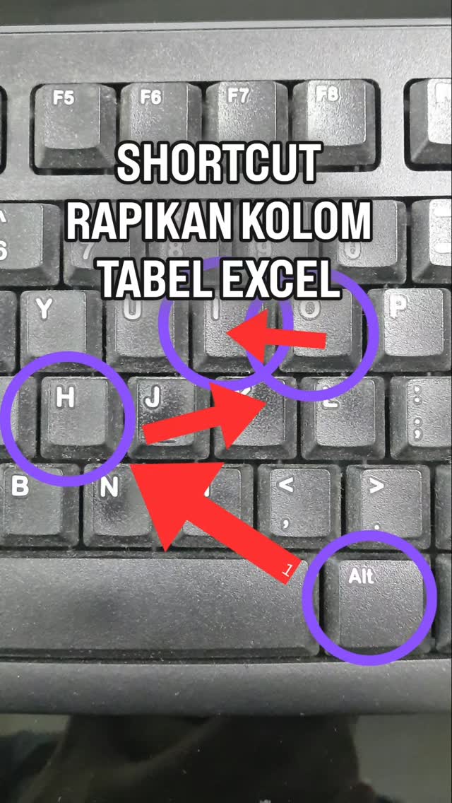 Berguna banget tombol shortcut key ini, Alt + H + O + I Merapikan tabel ...