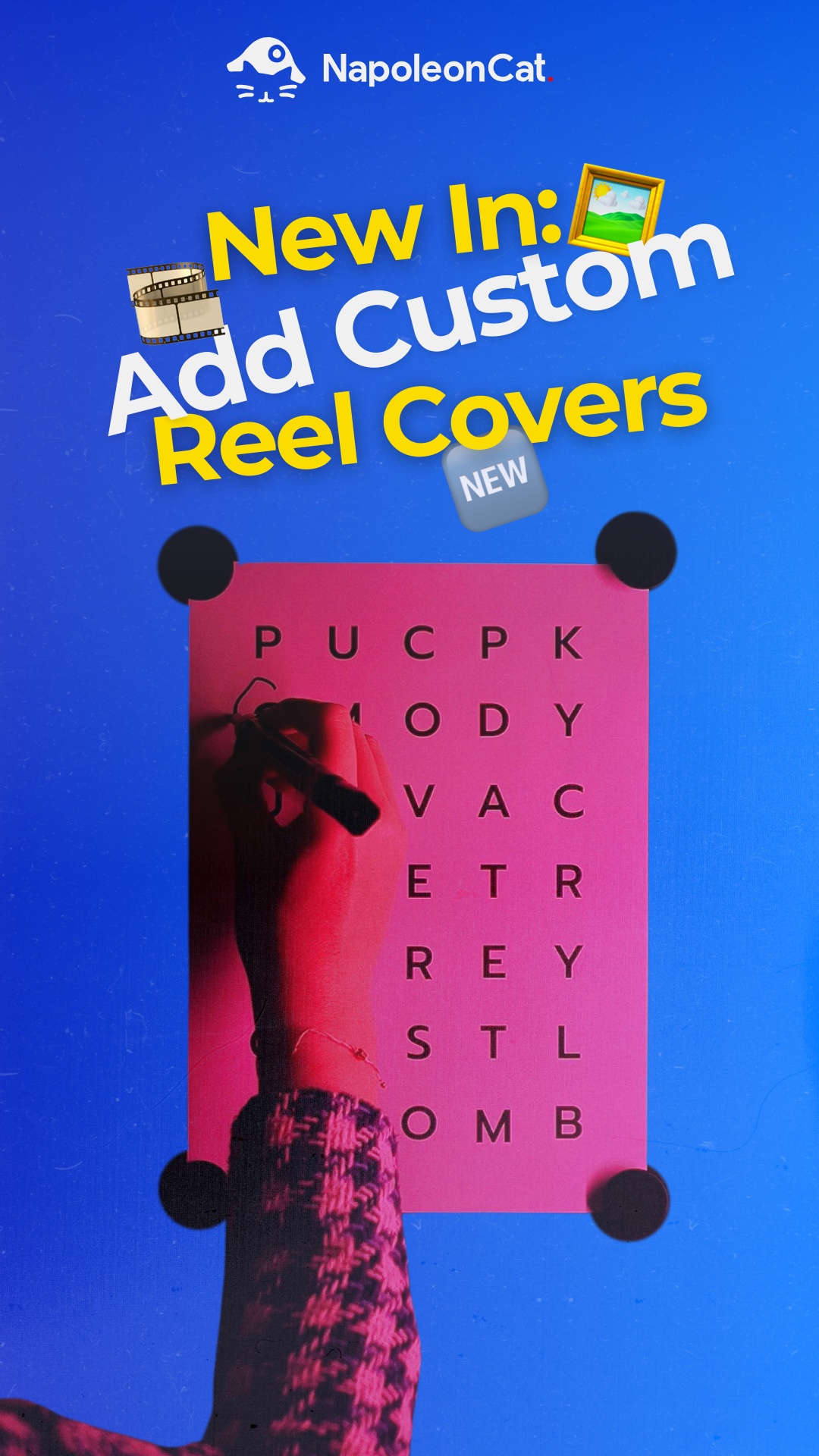 Never again choose between posting reels manually to add a cover