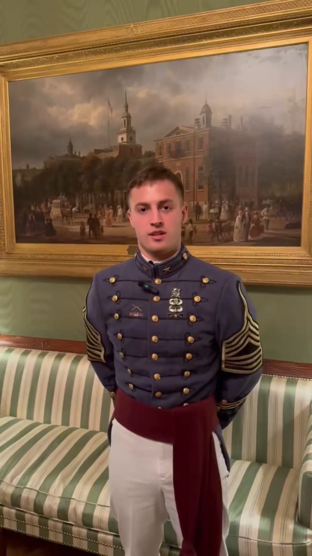 Cadet Thomas Fitzpatrick represented The Citadel and the Army ROTC ...