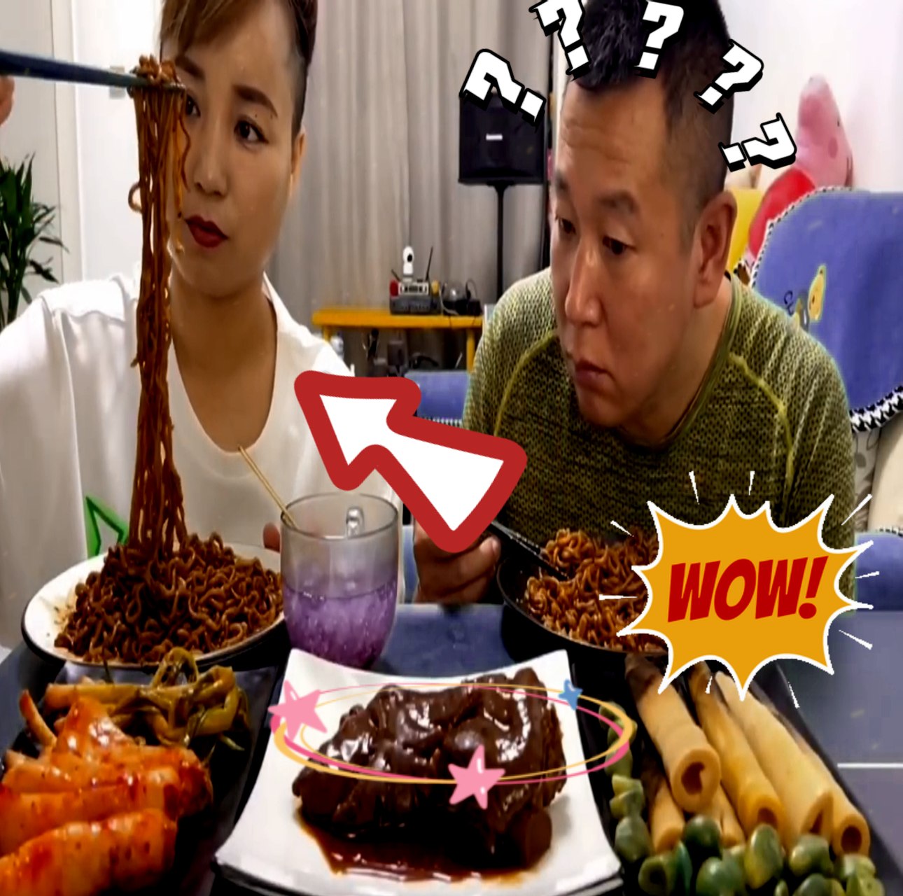 He endeavored to take care of the meat portions that were given to her ...