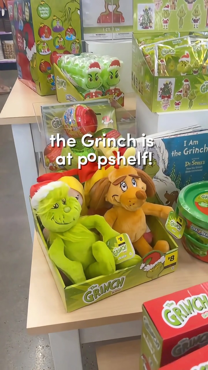 The Grinch Holiday Finds at pOpshelf: Plushies, Slime, Advent Calendar