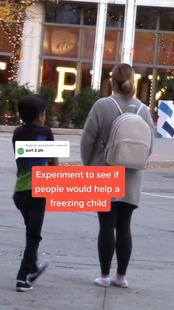 Replying to @creativefund Would you help a freezing child #foryou # ...