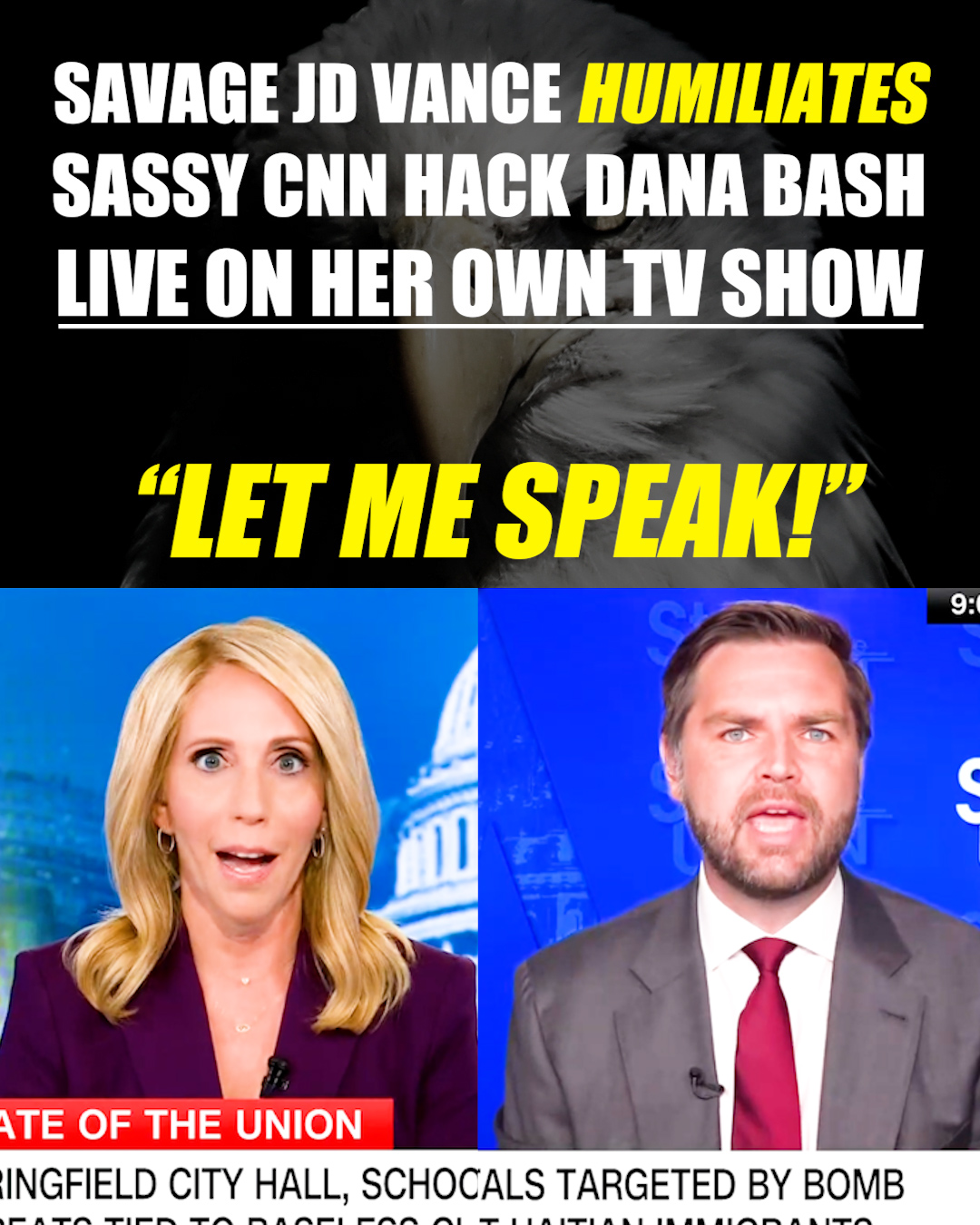 JD Vance HUMILIATES sassy Dana Bash live on her own show: "Are you ...