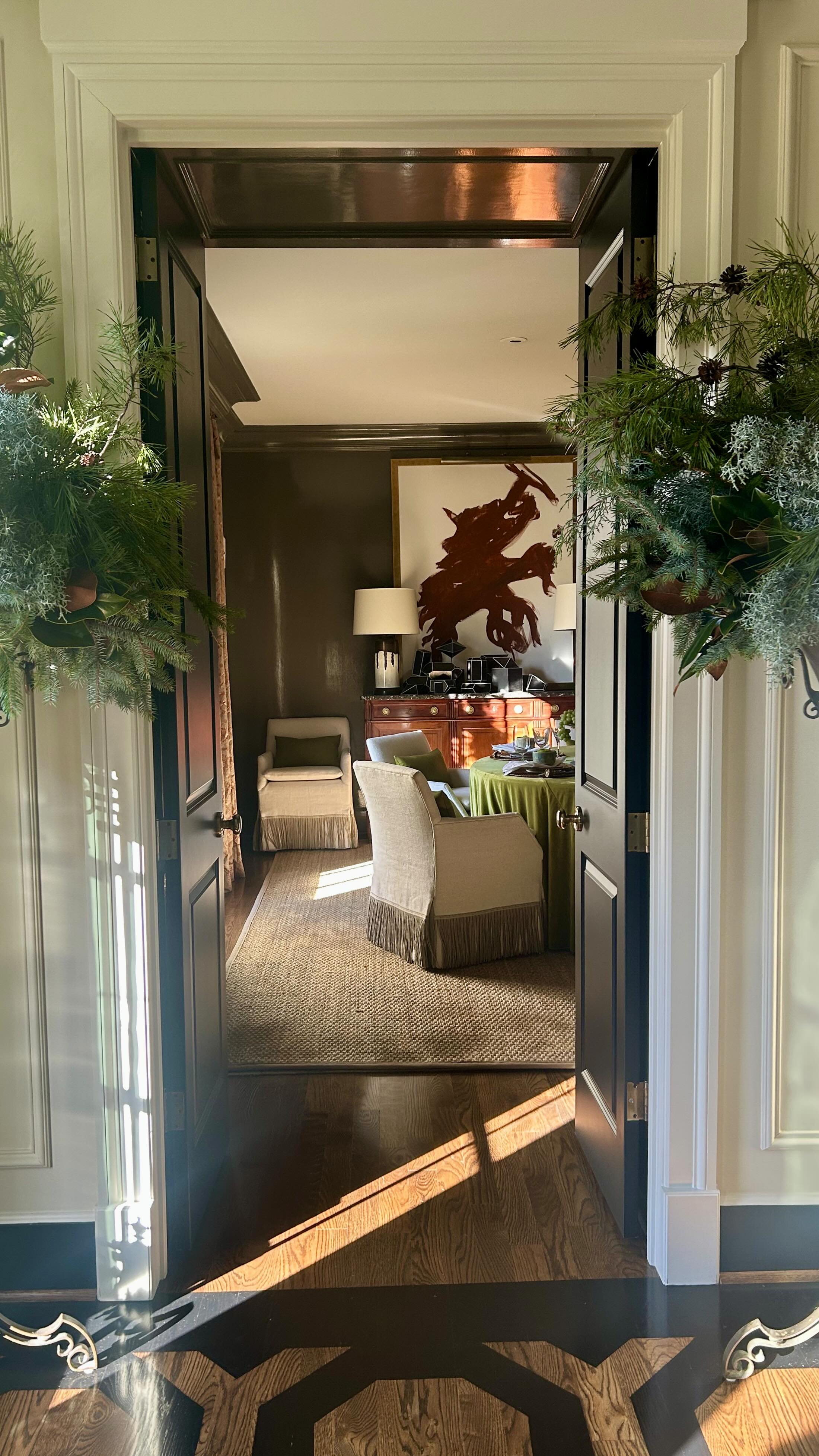 The house feels especially alive this season with its garlands draped ...