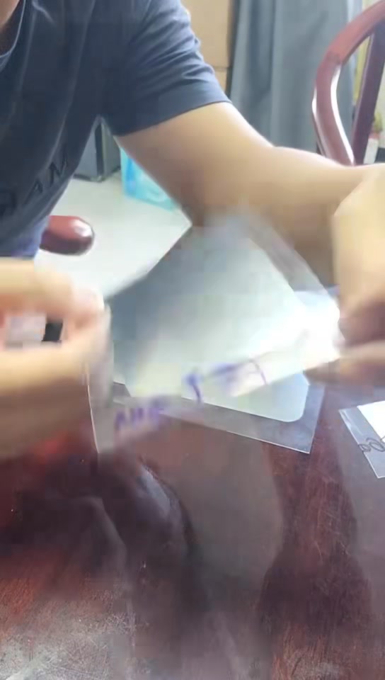 High gloss mirror silver ink, 3M double sided tape test #mirrorfinish # ...