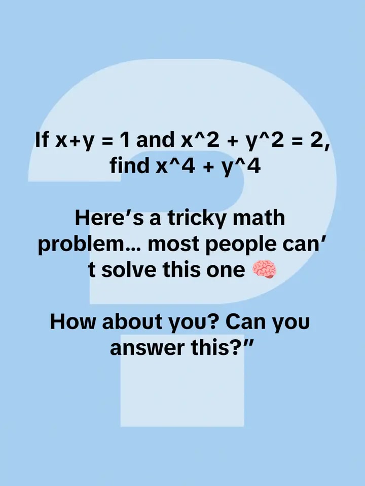 Think you’re good at math? 🤔 Try this tricky problem and comment your ...