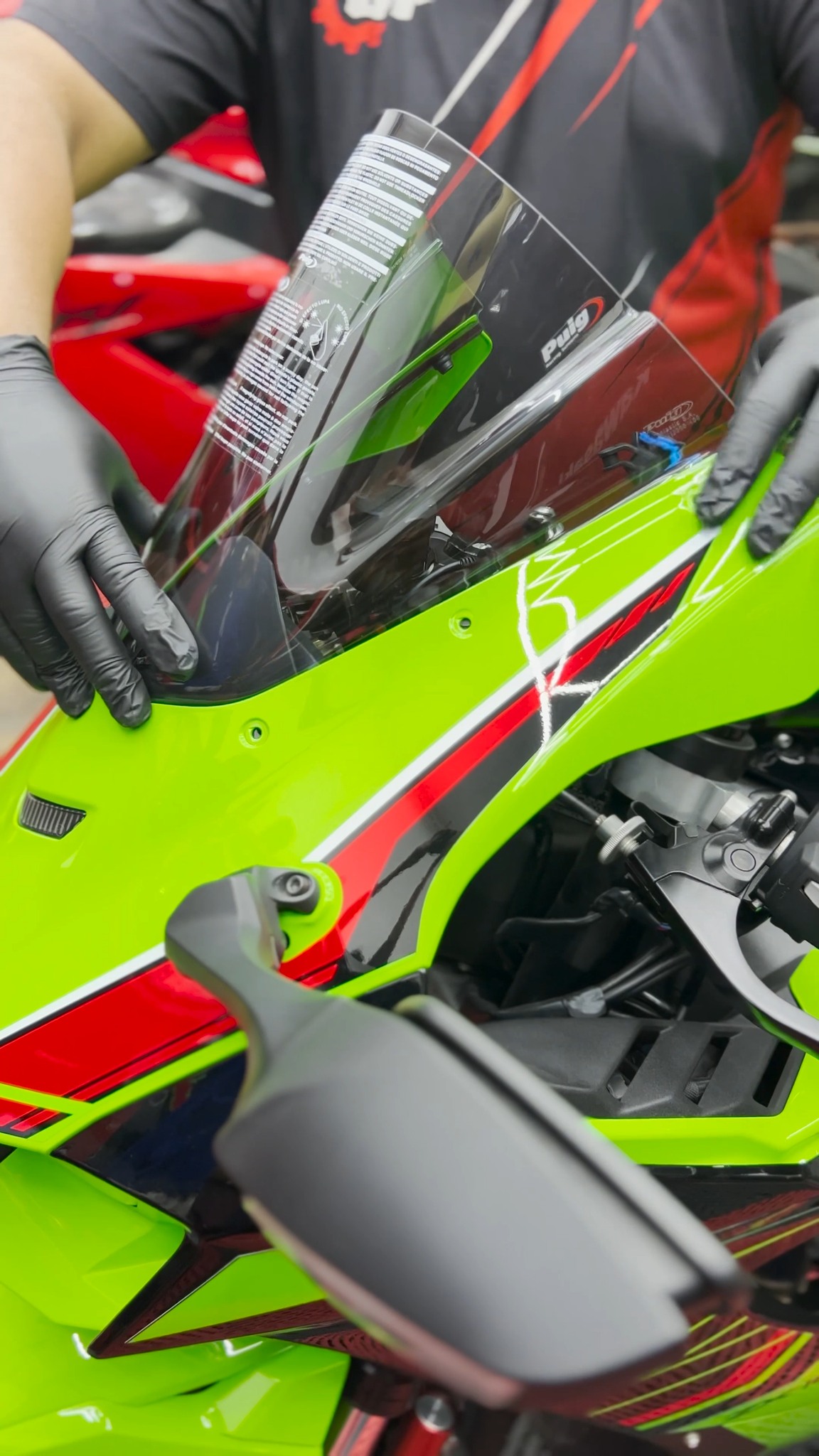 KAWASAKI ZX-6R 2024 by Puig 🔥👽❇️ R-Racer Screen ❇️ Downforce