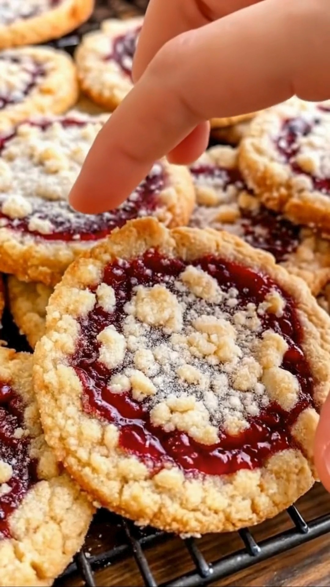 Raspberry Jam Crumble Cookies | Buttery, Fruity & Bakery-Worthy 🍓🍪 ...