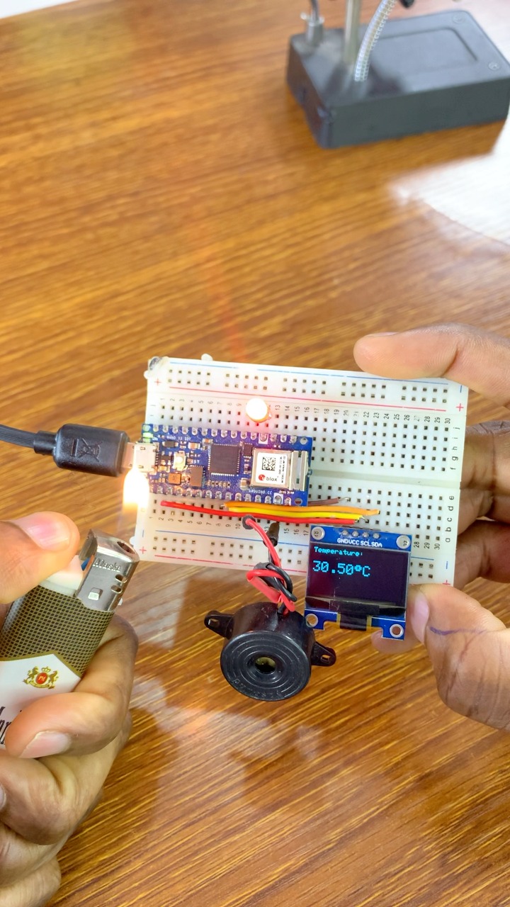 Accessing Temperature Data on Arduino Nano 33 IoT through heating using ...