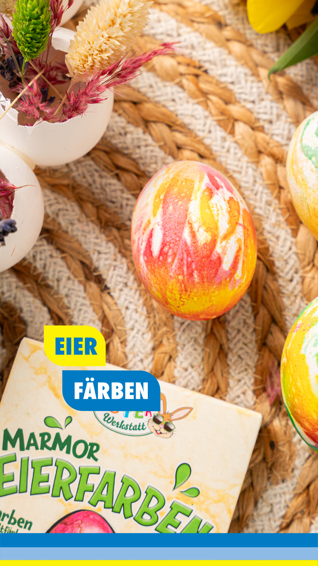 Unsere Lieblingsfarbe? Kunterbunt! 🌈 Und eure? , 🎨🥚 Bunte Eierfarben und Malsets gibt's in eurem TEDi schon ab 1,00€