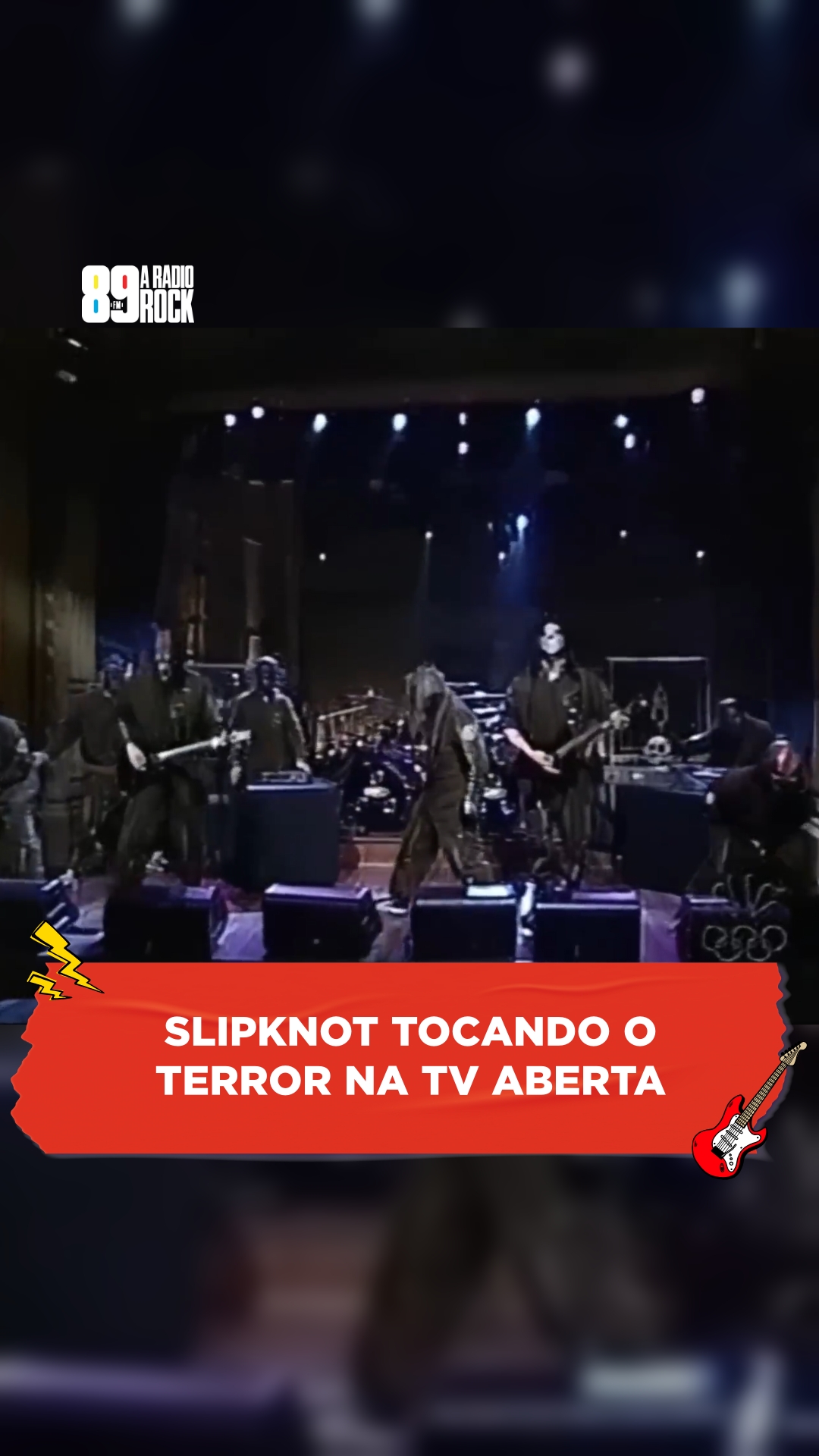 SLIPKNOT TOCANDO O TERROR NA TV ABERTA Em 2001, o Slipknot invadiu o ...