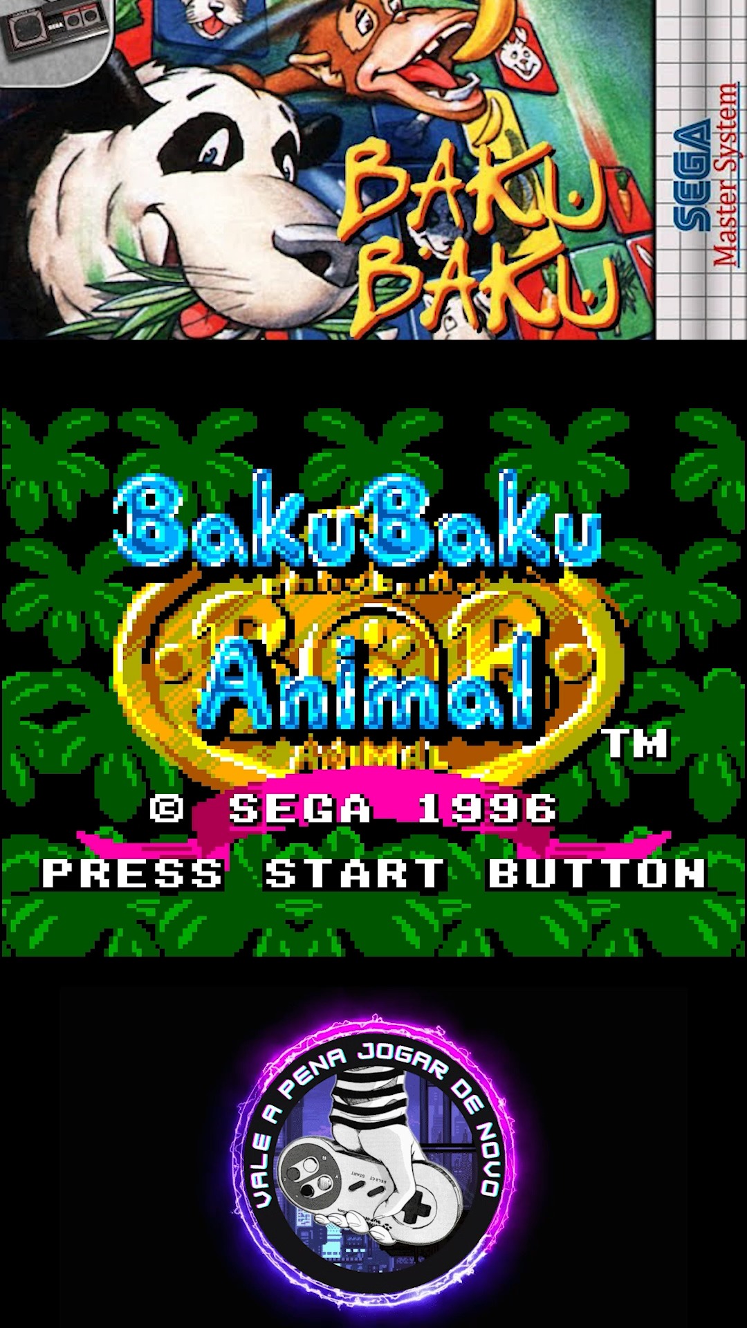 Baku Baku Animal Sega, 1995 Master System #bakubaku #mastersystem