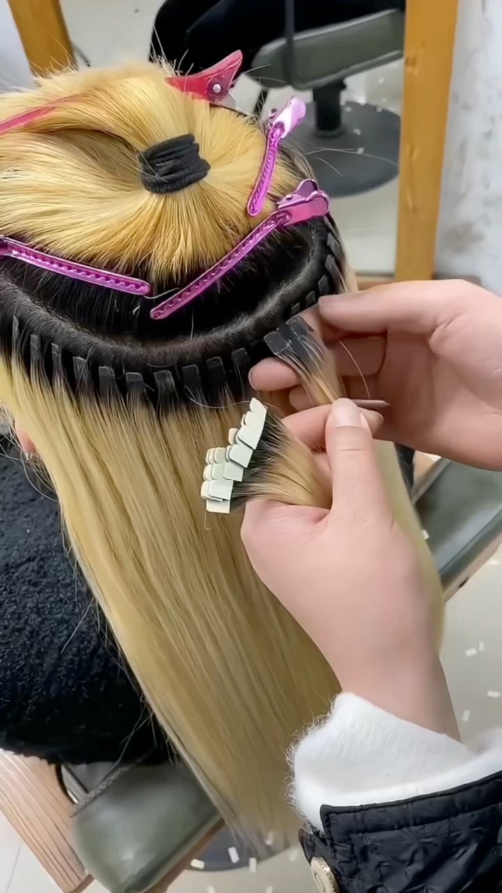 Amazing New Mini Tape In Hair Extensions thinner, lighter, and more ...