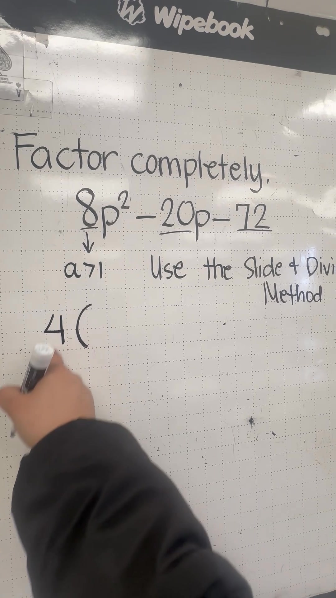 Factoring completely using Slide and Divide Method #mathematics # ...