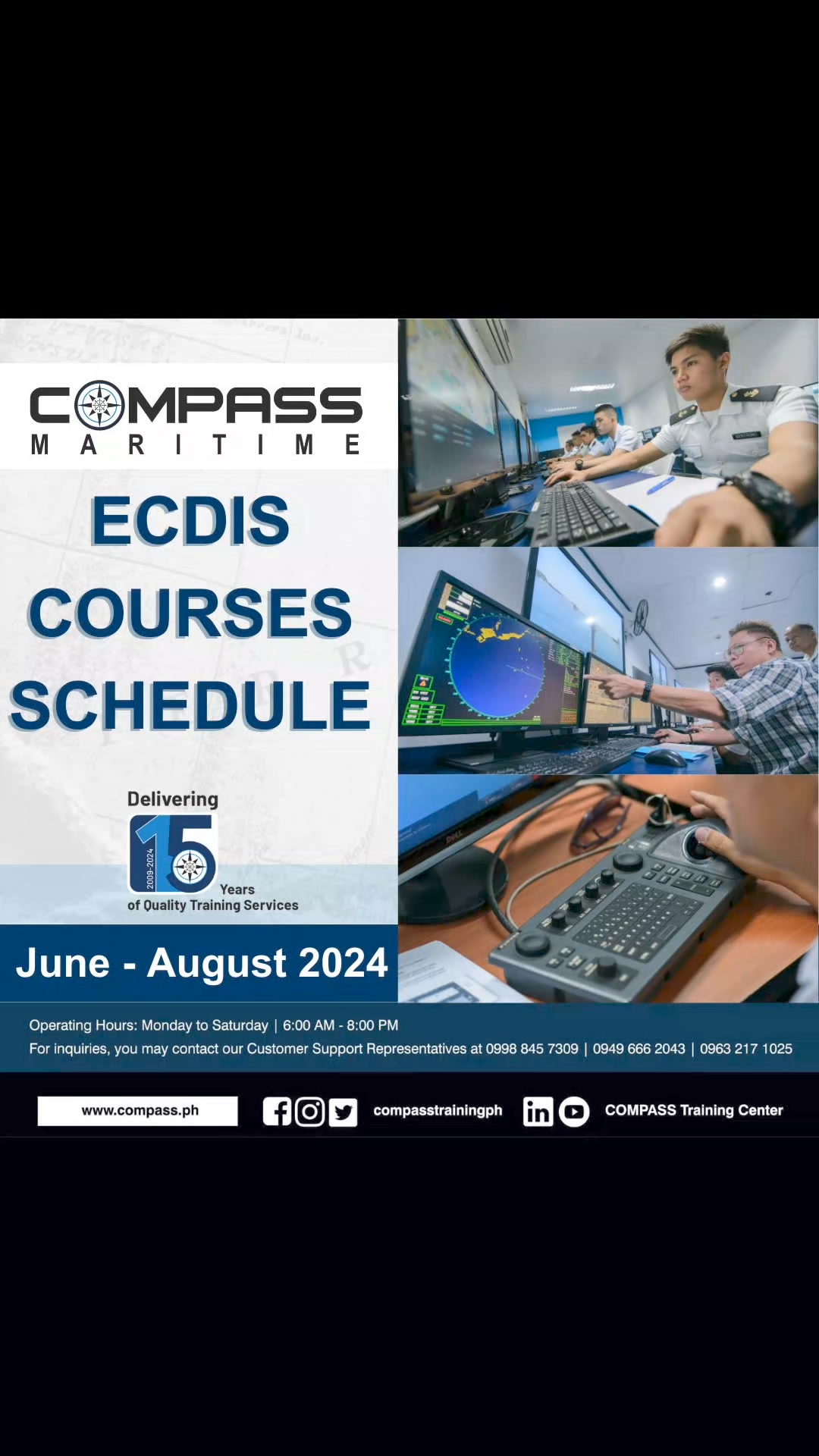 COMPASS Training Center, Inc. ECDIS courses schedule | COMPASS Training ...