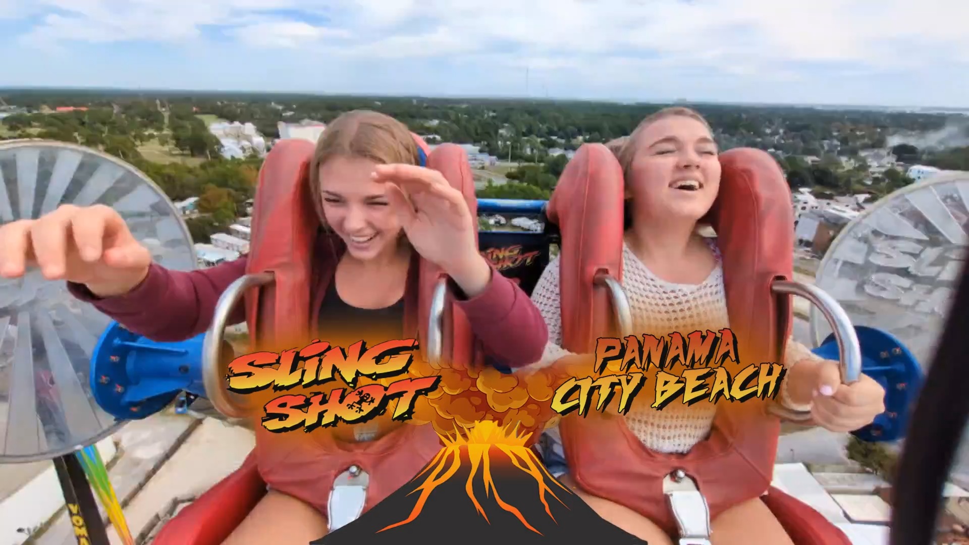 Emma & Parker 2nd ride | Slingshot & Vomatron at Indy Speedway | Facebook
