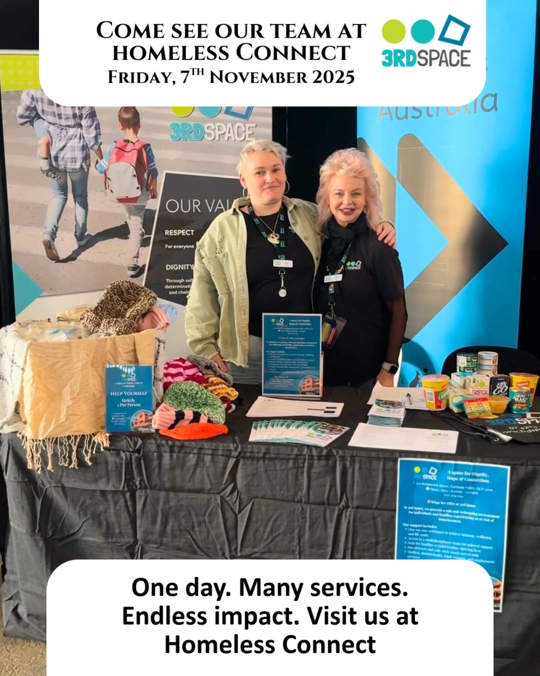 🎉 Come See Us Today at Homeless Connect! 🎉 This 3rd Space team will be ...