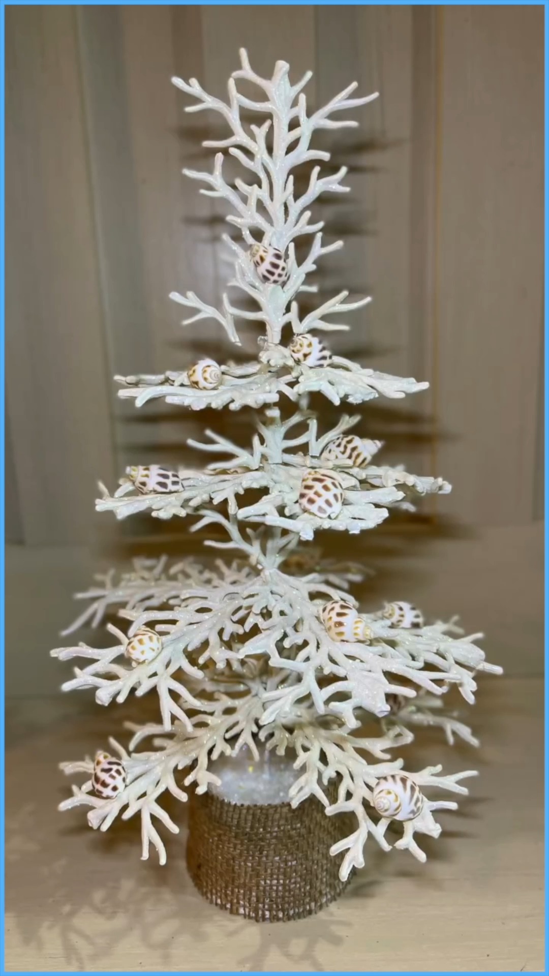 🎄🌴 Make a Coastal Coral Christmas Tree with Dollar Tree Supplies