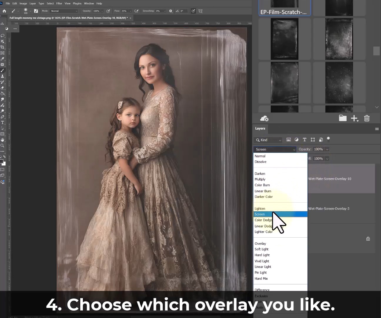 Here's how to layer up wet-plate film overlays in Photoshop in under 2 ...